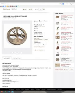 Christie's 2013 astrolabe - A copy of Francisco Padre II